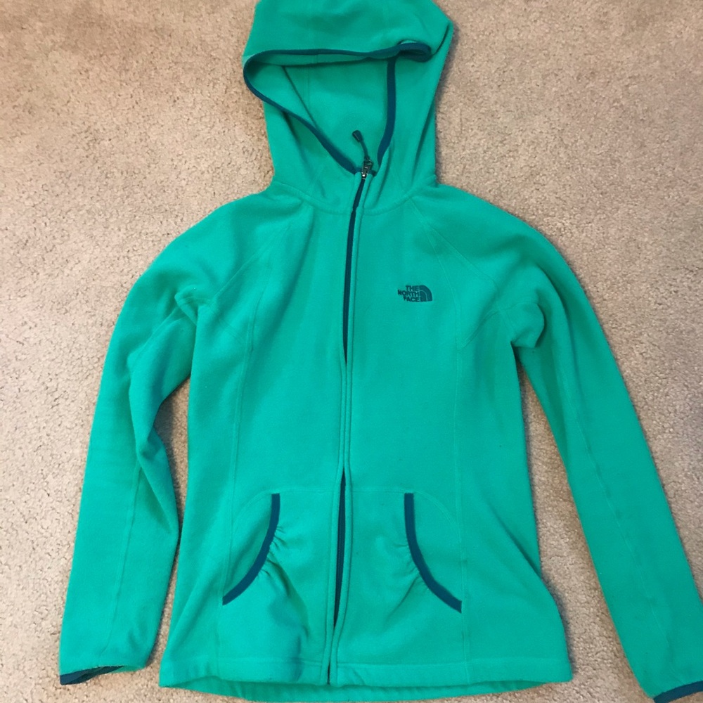 North face zip-up sweatshirt